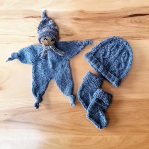 Dusky Blue Infant Hat