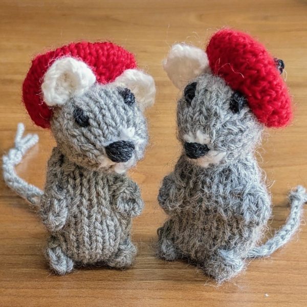 Christmas Mouse with Beret