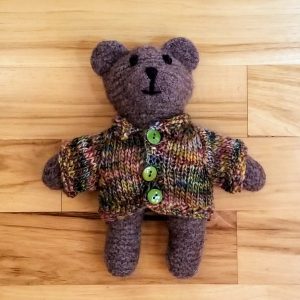 Brown Teddy with Cardigan