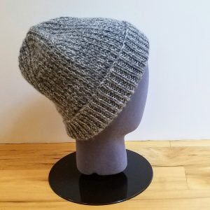 Grey Tweed Broken Rib Hat