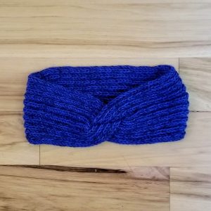Two Tone Navy and Royal Blue Twisted Headband