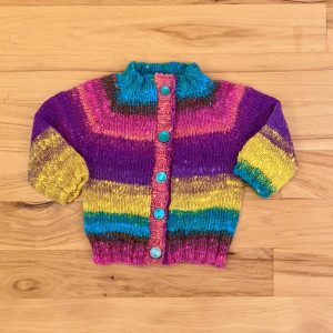 Multi-color Striped Infant Cardigan