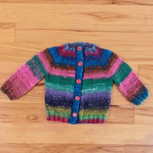 Multi-color Striped Infant Cardigan