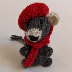 Christmas Mouse with Beret