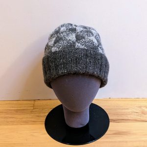 Geometric Design Medium Grey with Light Grey Hat