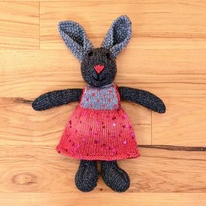 Glam Bunny with Pink Sequin Dress