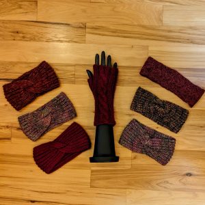 Garnet Fingerless Gloves