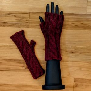 Garnet Fingerless Gloves