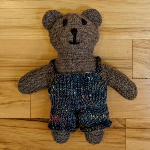 Brown Teddy with Overalls