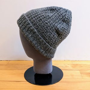 Grey Tweed Broken Rib Hat