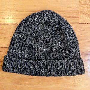 Grey Tweed Broken Rib Hat