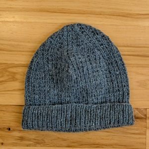 Blue Tweed Broken Rib Hat