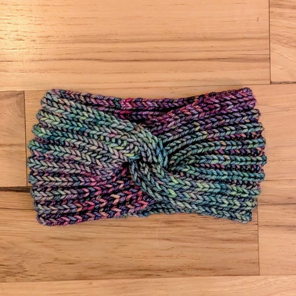 Green and Purple Variegated Twisted Headband