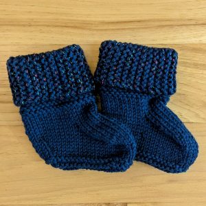 Blue Booties with a Sparkle