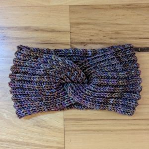 Brown and Purple Variegated Twisted Headband