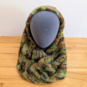 Green Variegated Cowl